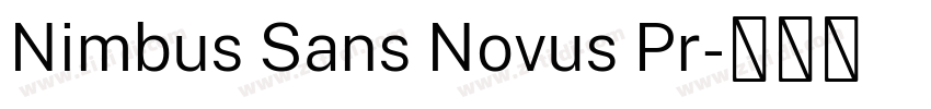 Nimbus Sans Novus Pr字体转换